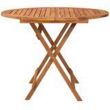  Sklopivi vrtni stol Ø 90 x 75 cm od masivnog bagremovog drva | shoptok.hr