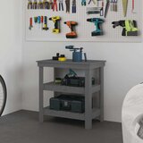  Delovna miza siva 78,5x50x80 cm trdna borovina, (20751362) | Shoptok.si