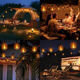 JOOMER 12,2 m solarna LED svetlobna veriga s 15 plameni | Shoptok.si