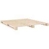  Okvir kreveta s uzglavljem 200 x 200 cm od masivne borovine | shoptok.hr