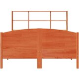 vidaXL Krevet s regalom za knjige bez madraca 120 x 200 cm od borovine | shoptok.hr