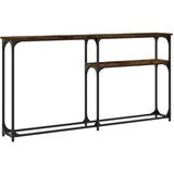  Konzolni stol boja hrasta 145 x 22 5 x 75 cm konstruirano drvo | shoptok.hr
