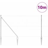  Heksagonalna ograda s stubom 10 x 1,2 m Pocinčani čelik Srebrna | shoptok.hr