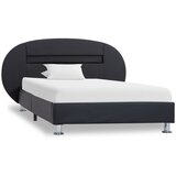 The Living Store Posteljni okvir LED črno umetno usnje 90x200 cm - Posteljni Okvir, (21524011) | Shoptok.si