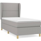 Maison Chic Box spring postelja - Vzmetna postelja z vzmetnico svetlo siva 90x200 cm blago SL7311, (21903870) Cene
