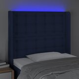  LED uzglavlje plavo 83 x 16 x 118/128 cm od tkanine | shoptok.hr