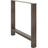  Noge za blagovaonski stol Prirodni čelik 2 kom 90 x (72-73) cm Čelik | shoptok.hr