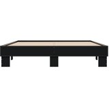  Okvir za krevet crni 150x200 cm konstruirano drvo i metal | shoptok.hr