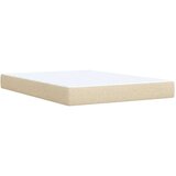  Krevet s oprugama i madracem krem 140 x 190 cm od tkanine | shoptok.hr