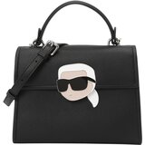 Karl Lagerfeld Ročna torbica slonovina / svetlo siva / črna | Shoptok.si