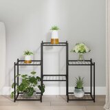 vidaXL Stalak za cvijeće 83 x 25 x 60 cm crni željezni Cijene