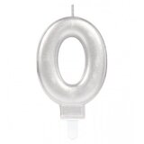 Amscan Svijeća rođendanska broj 0 siva 9903688 | Eponuda.ba