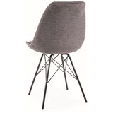  Stolica KEN - Tkanina + metal - tamno siva | shoptok.hr