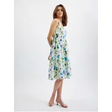 Orsay Blue-cream Women's Flowered Dress - Women