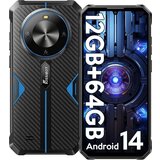 FOSSIBOT F105 12/64GB, modra pametni robustni telefon Android 14, 10300mAh, (21339771) Cene