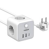 TESSAN Namizni razdelilec 301C (TS-301-C) 3 x vtičnica, 2x USB-A, 1x USB-C, (5000257214) Cene