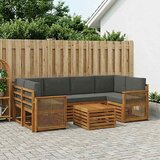 Set vanjskih sofa 7 kom. Prirodna i antracit | shoptok.hr