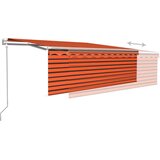  Automatska tenda na uvlačenje s roletom 4,5x3m narančasto-smeđa | shoptok.hr
