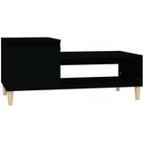  Stolić za kavu crni 100 x 50 x 45 cm od konstruiranog drva | shoptok.hr