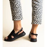Gemre Black sandals with openwork upper Imogne | ePonuda.com
