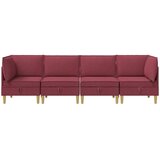  Modularni set sofe sa skladištem 4 pcs Vinska crvena Tkanina | Eponuda.com