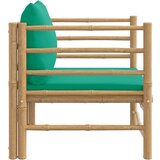  Sofa od bambusa sa zelenim jastucima | shoptok.hr