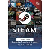  Steam Wallet Gift Card €5 Digital Code Cene