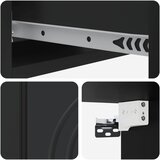 Stolna montirana na zid Crna 59 x 34,5 x 17 cm | Eponuda.com
