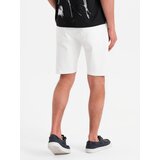 Ombre Men's denim shorts with a classic cut - white | Shoptok.si
