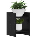  Stalak za biljke s policom 2 pcs Crni Hrast 30 x 30 x 40 cm | shoptok.hr
