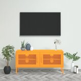 The Living Store TV omarica gorčično rumena 105x35x50 cm jeklo - TV Omarica, (21376818) Cene