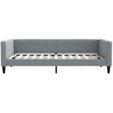  Dnevni krevet s madracem svjetlosivi 100 x 200 cm od tkanine | shoptok.hr
