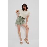 Marisse Paperbag Denim Shorts L-Sh-3713 Cold Brown u