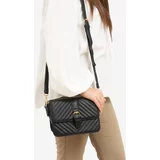 SHELOVET Black quilted small handbag