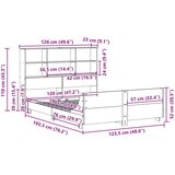  Okvir kreveta bez madraca voštano smeđi 120x190 cm od borovine | shoptok.hr