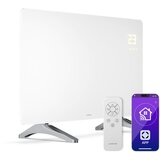 Klarstein Wonderglass infrardeča plošča | 480 W | 7 - 14 m² | Moderna steklena zasnova | 90 cm x 58 cm | Shoptok.si