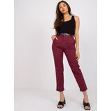 Italy Moda Trousers-DHJ-SP-2259.42P-burgundy | Shoptok.si