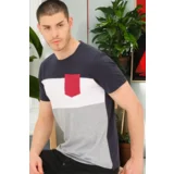 Dewberry T8592 MEN'S T-SHIRT-PLAIN NAVY BLUE