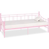 vidaXL Okvir za dnevni ležaj ružičasti metalni 90 x 200 cm Cijene