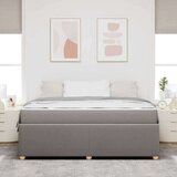  Posteljni okvir z vzmetnico Taupe 180 x 200 cm blago, (5000069802) | Shoptok.si