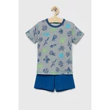 United Colors Of Benetton Dječja pamučna pidžama boja: tamno plava, s uzorkom