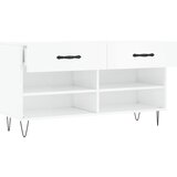  Klupa za cipele sjajna bijela 102x35x55 cm konstruirano drvo | shoptok.hr