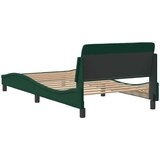  Okvir za krevet Dover tamnozeleni 100x200 cm baršunasti | shoptok.hr