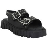 Kickers Sandali & Odprti čevlji Kick Falk Cuir Femme Noir Črna | Shoptok.si