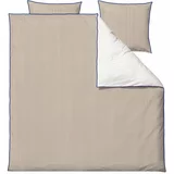 Södahl Bež posteljnina za zakonsko posteljo/podaljšana iz organskega bombaža 200x220 cm Frame –