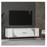 Hanah home tv polica Retrop2 white silver | ePonuda.com