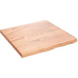 vidaXL Stenska polica svetlo rjava 60x60x4 cm trdna hrastovina | Shoptok.si