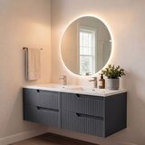 Skye Decor Set kupaonskih ormarića s umivaonikom i ogledalom, 2 dijela, antracit boja Cijene