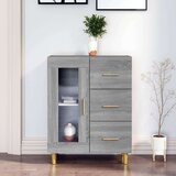  Komoda siva sonoma 69,5x34x90 cm inženirski les, (20654646) | Shoptok.si