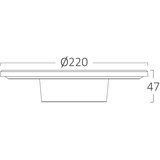 Braytron zidna rasvjeta led 12W 1160lm 3000K IP65 palermo b | shoptok.hr